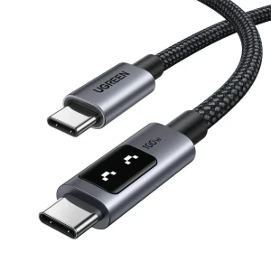 Ugreen кабель uno series type-c to type-c быстрая зарядка 5a/100w, 1м, черный | l509 Thumbnail 2