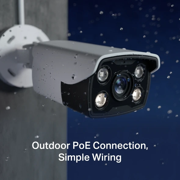 Ip turret camera tp-link vigi c340 ,4mp 4 мм  full-color outdoor bullet network camera 3