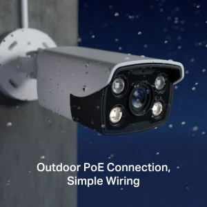 Ip turret camera tp-link vigi c340 ,4mp 4 мм  full-color outdoor bullet network camera Thumbnail 4