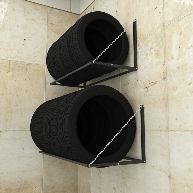 Raft pentru roți din metal vopsit nex metkas 500x1100x550 mm, antracit 9