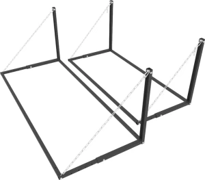 Металлическая полка для колес nex metkas 500x1300x550 мм, антрацит
