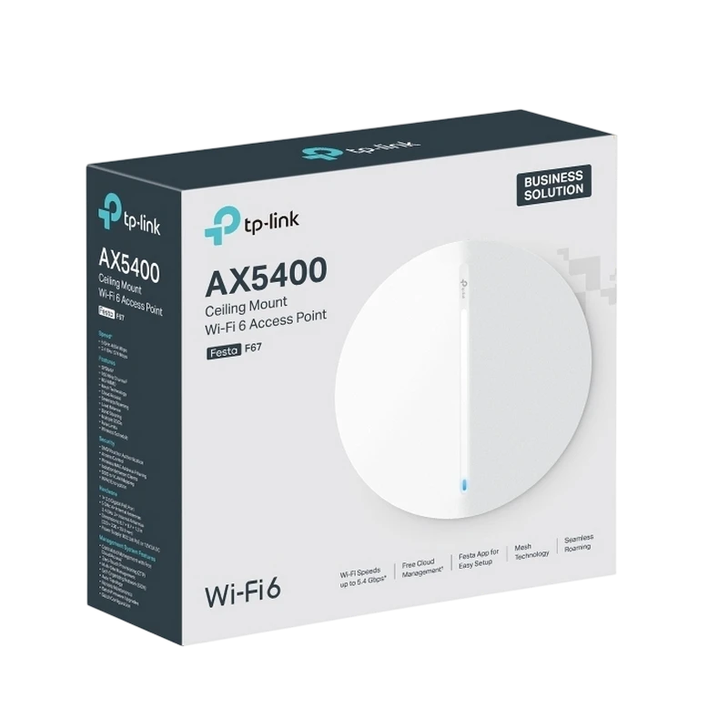 Punct de acces fără fir tp-link festa f67, 574 mbps, 4804 mbps, alb 3