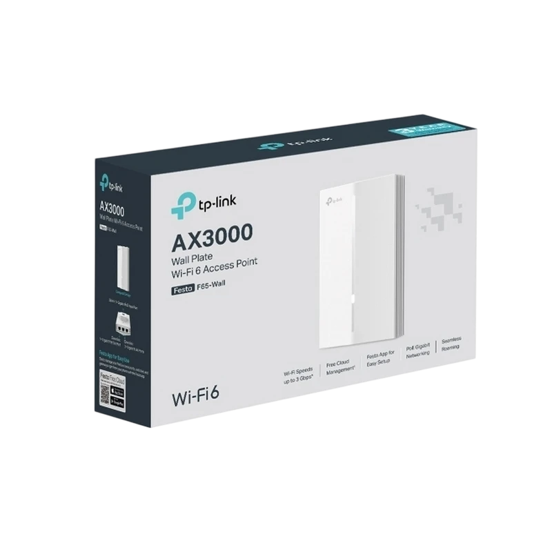 Punct de acces fără fir tp-link festa f65-wall, 2402 mbps, 574 mbps, alb 5