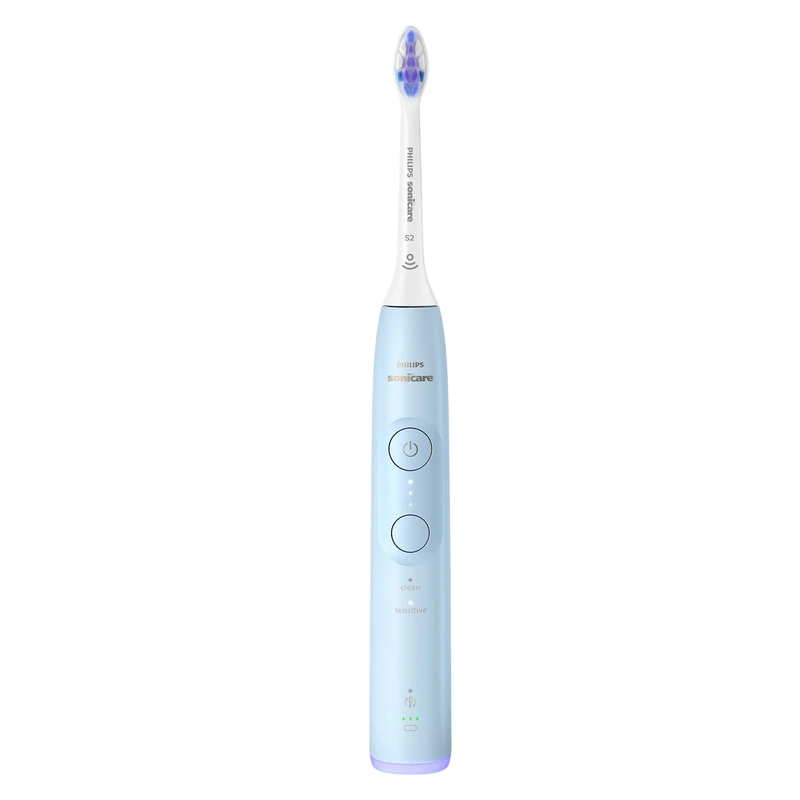 Periuța de dinți electrică sonică philips hx7406/01, albastru deschis 2