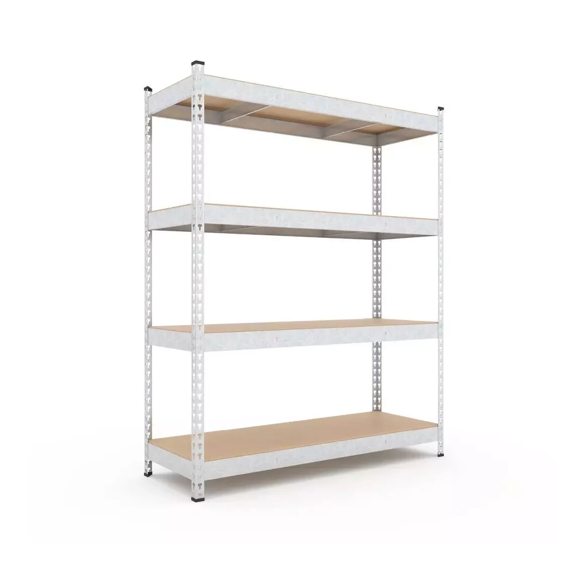 Raft metalic de depozitare nex titan 1800x1600x600 mm, 4 rafturi pal, galvanizat 2