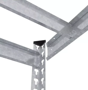 Raft metalic de depozitare nex titan 1800x1600x600 mm, 4 rafturi pal, galvanizat Thumbnail 5