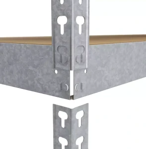 Raft metalic de depozitare nex titan 1800x1600x600 mm, 4 rafturi pal, galvanizat Thumbnail 5