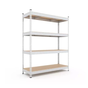 Raft metalic de depozitare nex titan 1800x1600x600 mm, 4 rafturi pal, galvanizat