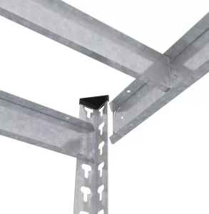 Raft metalic de depozitare nex titan 1800x1600x600 mm, 4 rafturi pal, galvanizat Thumbnail 4