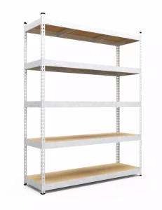 Raft metalic de depozitare nex titan 2160x1200x800 mm, 5 rafturi pal, galvanizat