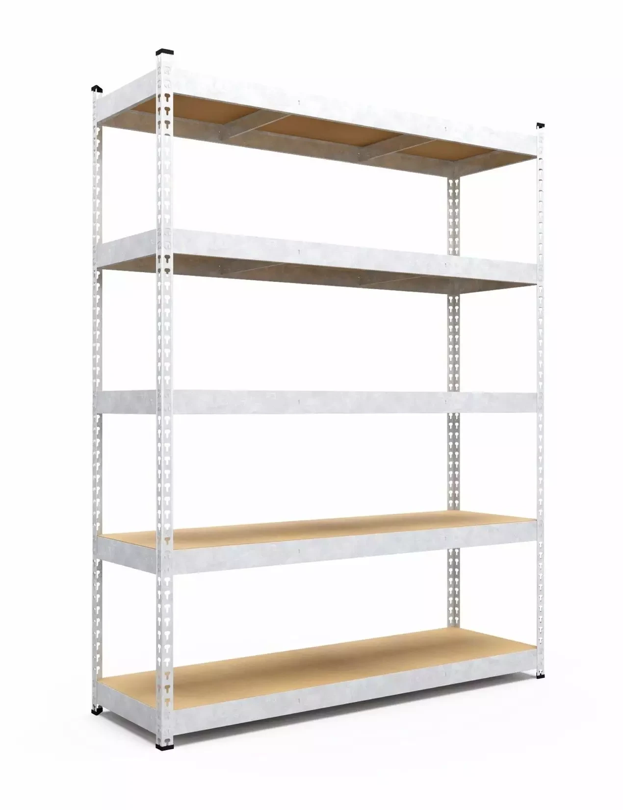 Raft metalic de depozitare nex titan 1800x1200x400 mm, 4 rafturi pal, galvanizat 2