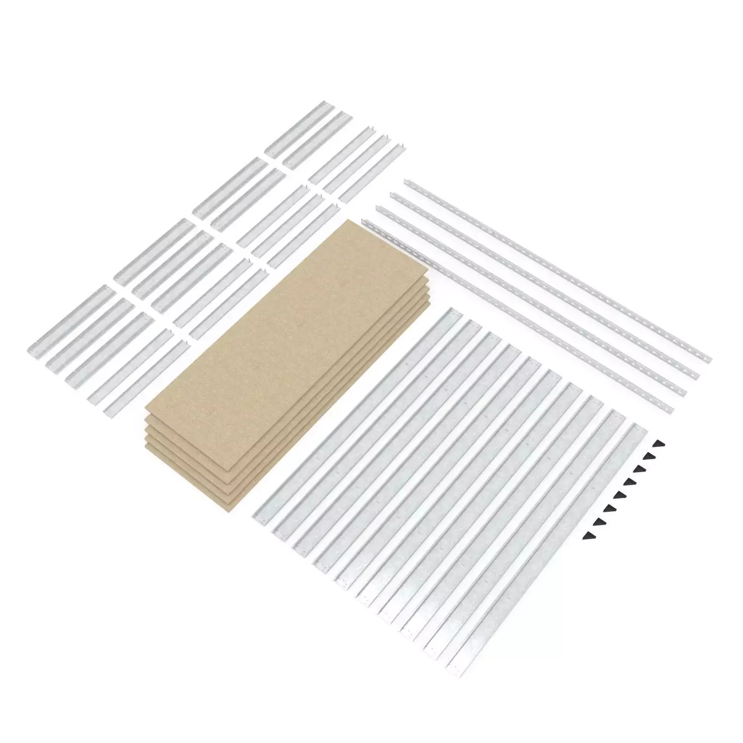 Raft metalic de depozitare nex titan 1800x1200x400 mm, 4 rafturi pal, galvanizat 10