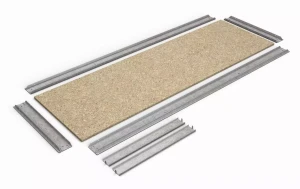 Raft metalic de depozitare nex titan 1800x1200x400 mm, 4 rafturi pal, galvanizat Thumbnail 8