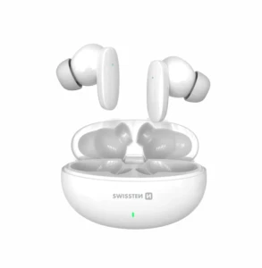 Earphones swissten bluetooth tws sonic white Thumbnail 2