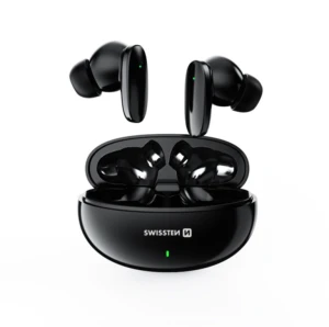 Earphones swissten bluetooth tws sonic black Thumbnail 2