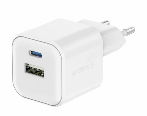 Încărcător rețea swissten 12w 1x usb-c + 1x usb-a white Thumbnail 2