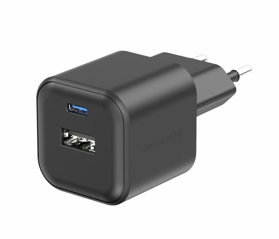 Încărcător rețea swissten 12w 1x usb-c + 1x usb-a black 2