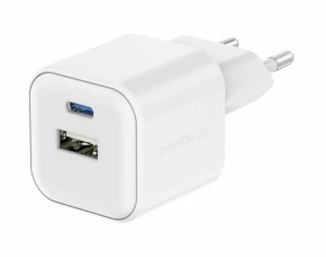 Încărcător rețea swissten gan 1x usb-c 20w pd + 1x usb-a 18w qc white Thumbnail 2