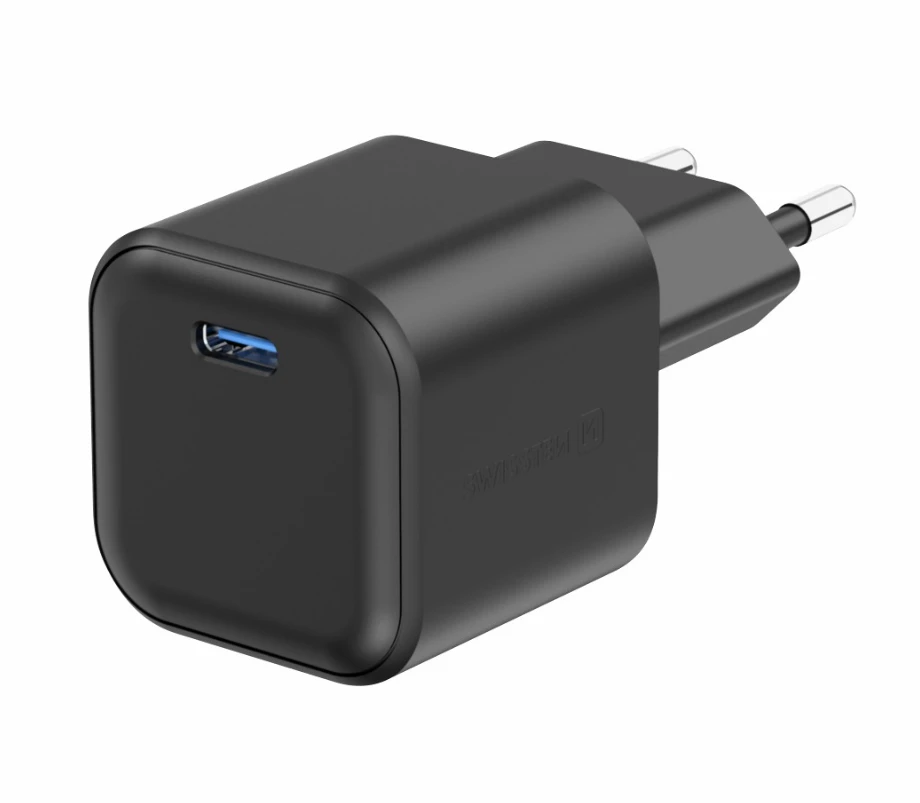 Încărcător rețea swissten gan 1x usb-c 35w pd black 2