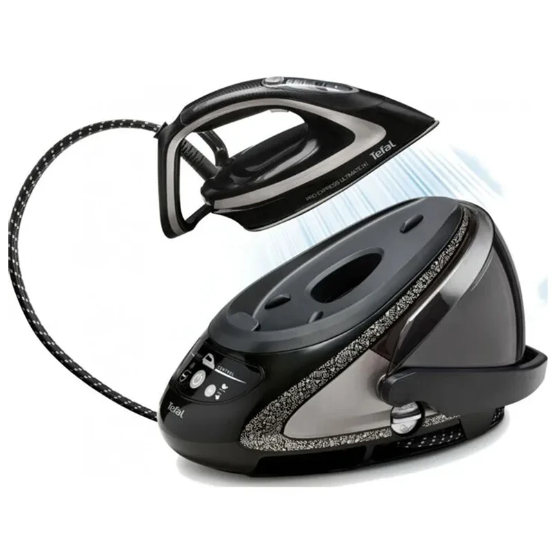 Паровая гладильная система tefal gv9620e0, 2600вт, чёрный | серый 8