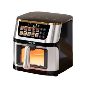 Teska air fryer tk-21s-3, transparent window, 10l, 1400w, steel