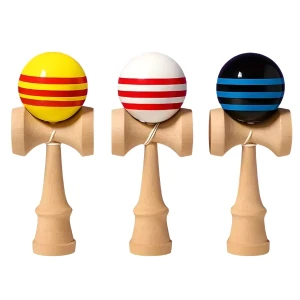 Joc de îndemânare kendama, 18 x 6 x 7 cm, 3 modele