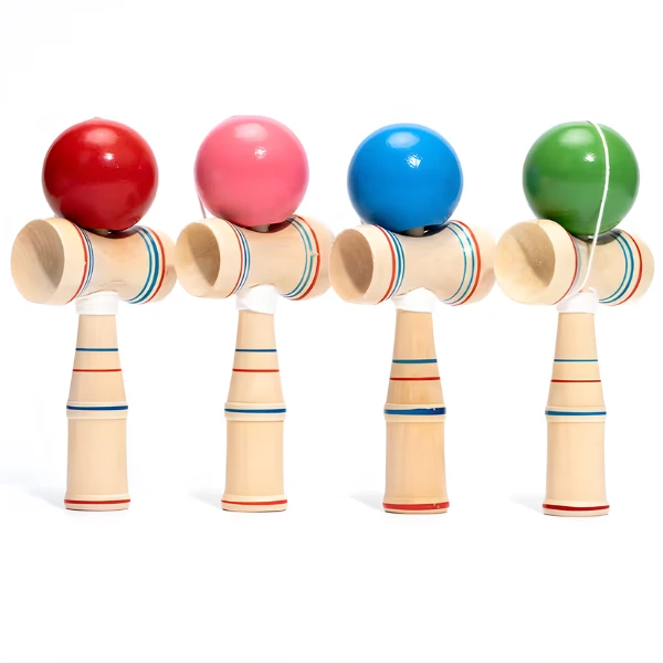 Joc de îndemânare kendama, 17 x 5 x 7 cm, 4 modele 2