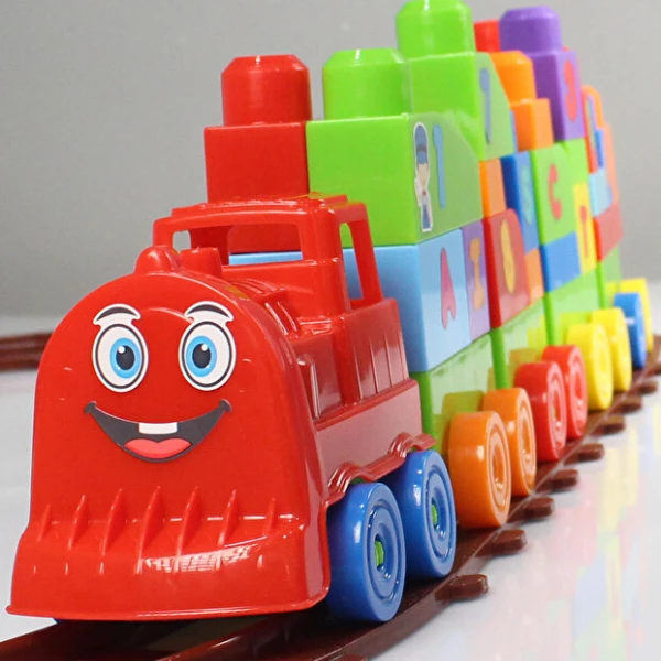 Set de construcție "tren", 77 piese 4