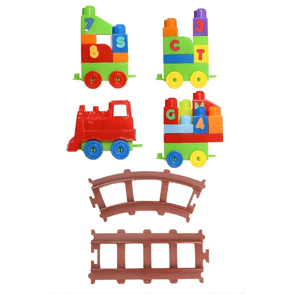 Set de construcție "tren", 77 piese 6
