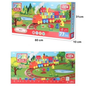 Set de construcție "tren", 77 piese Thumbnail 7