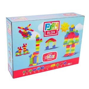 Set de construcție cu blocuri strălucitoare "play blox", 56 piese Thumbnail 5