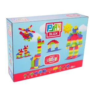 Set de construcție cu blocuri strălucitoare "play blox", 56 piese Thumbnail 4