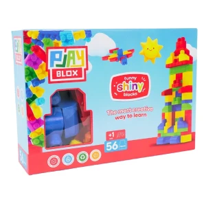 Set de construcție cu blocuri strălucitoare "play blox", 56 piese Thumbnail 3