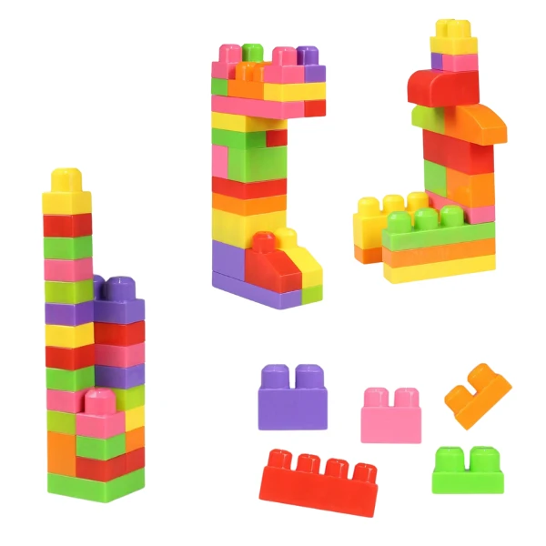 Set de construcție cu blocuri strălucitoare "play blox", 56 piese 2