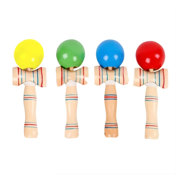 Joc de îndemânare kendama, 19.5 x 6 x 7 cm, 4 modele 2