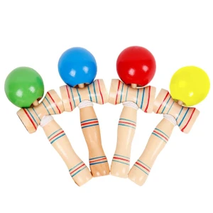 Joc de îndemânare kendama, 19.5 x 6 x 7 cm, 4 modele Thumbnail 2
