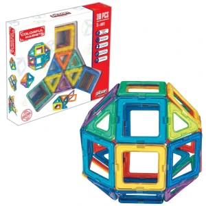 Set de construcții magnetic "magneți colorați", 30 buc.
