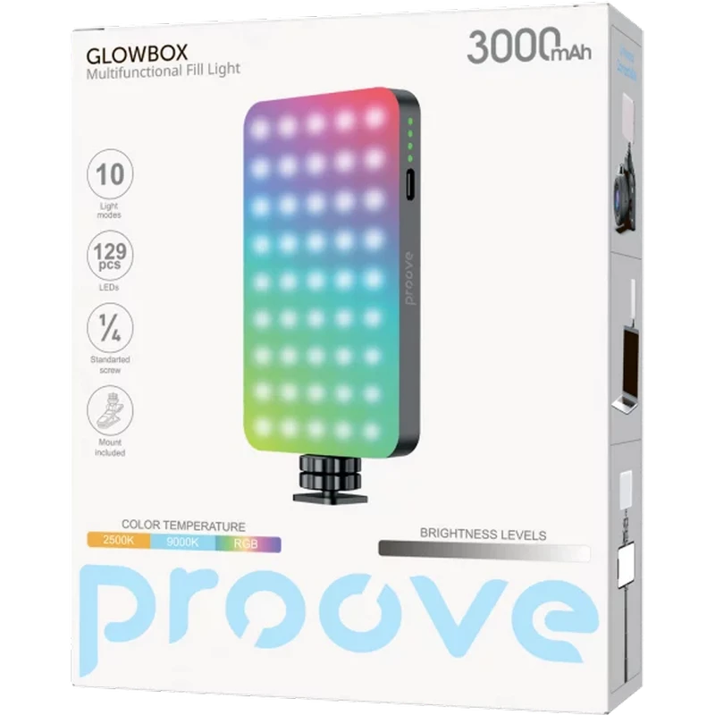 Лампа для селфи proove glowbox, черный 7