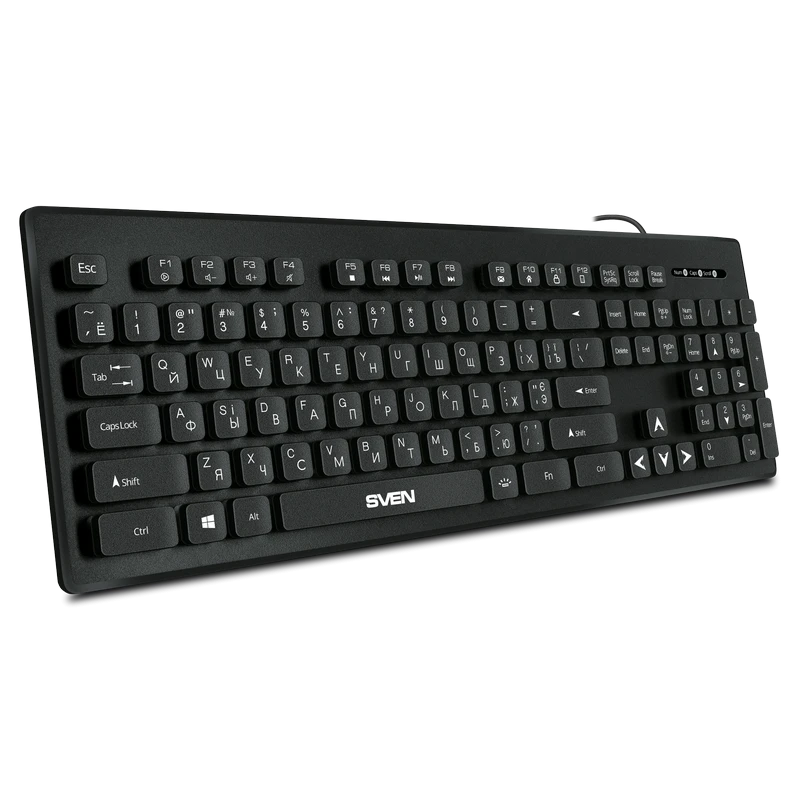Клавиатура sven kb-c7500el, проводное, чёрный 3