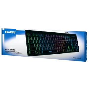 Клавиатура sven kb-c7500el, проводное, чёрный Thumbnail 4