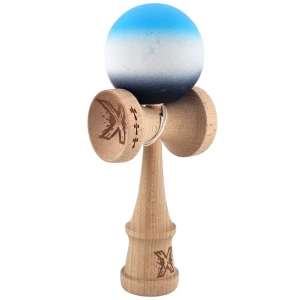 "kendama x original", profesionala, flippy, rulment metalic, ața 55 cm, cupe mari, 7 x 6 x 18 cm, gradient albastru Thumbnail 4