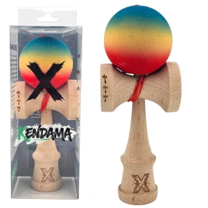 "kendama x original", profesionala, flippy, rulment metalic, ața 55 cm, cupe mari, 7 x 6 x 18 cm, gradient