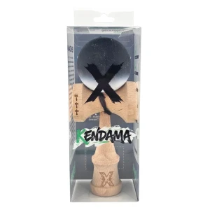 "kendama flippy x original", rulment metalic, ața 55 cm, cupe mari, 7 x 6 x 18 cm, gradient alb-negru Thumbnail 3