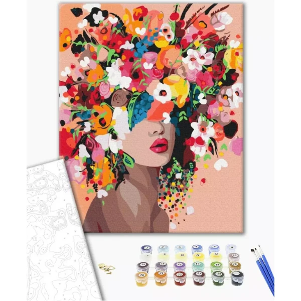 Pictură pe numere 40*50 cm (fără cutie) – nimfa florilor 2