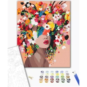 Pictură pe numere 40*50 cm (fără cutie) – nimfa florilor Thumbnail 2
