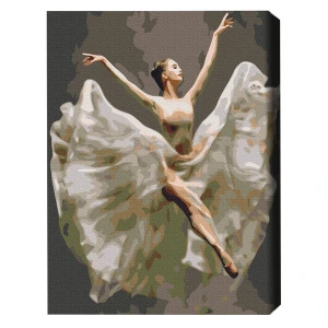 Pictură pe numere 40x50 cm (fără cutie)  –  balerină în zbor