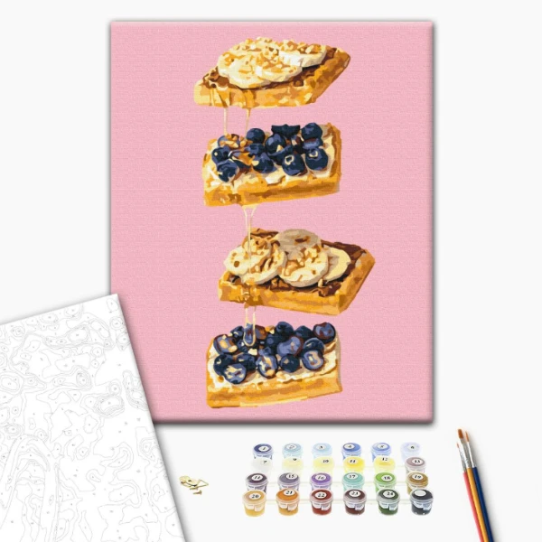 Pictură pe numere 40*50 cm (în cutie) - o poveste dulce 2