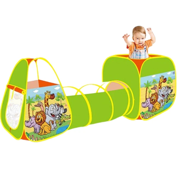 Cort și cub de joc cu tunel 2
