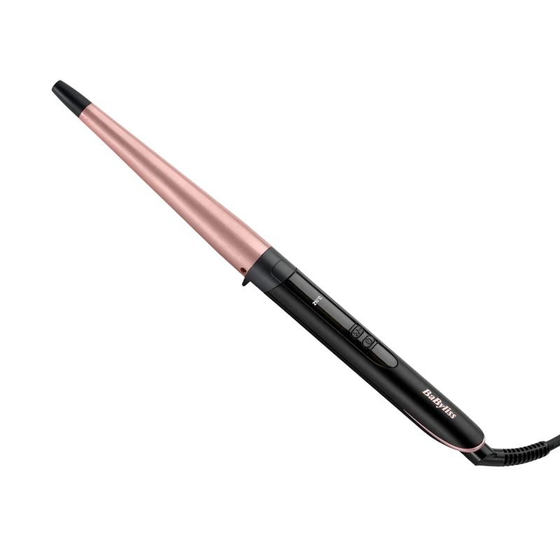 Ondulator de păr babyliss conical wand c454e, negru | roz 10