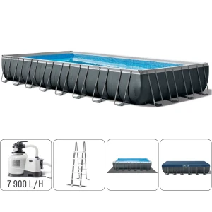 Intex piscină ultra xtr frame 732x366x132см, 31805l, cadru metalic Thumbnail 7